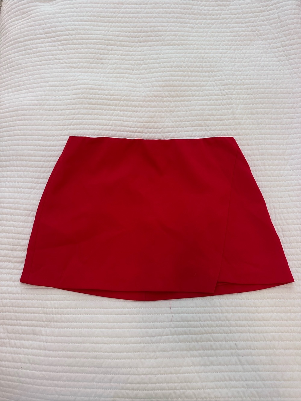 Olivaceous Red Mini Skirt